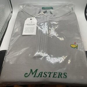 Masters Classic - 1/4 Zip Gray Pullover with Embroidered Logo - Size X-Large